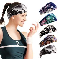 Boho Print Stretchy Headwear Running Fitness Hair Accessories Sports Turban Women 39;s Headbands Yoga Hair Bands