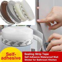 ❇ 1Meter Self-Adhesive Door Sealing Strip Tape Bathroom Shower Sink Bath Caulk Tape Adhesive Waterproof Wall Sticker for Kitchen