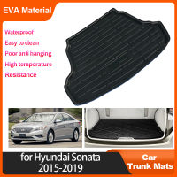 เสื่อท้ายรถสำหรับ Hyundai Sonata LF 2015 2016 2017 2018 2019 9th 9อัตโนมัติด้านหลัง Cargo Liner Protector Pad วัสดุ EVA กันน้ำ