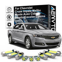 AENVTOL Canbus สำหรับ Chevrolet Cruze Impala Malibu Monte Aveo โคบอลต์ Cavalier Lumina ภายใน LED Light ชุดอุปกรณ์เสริม