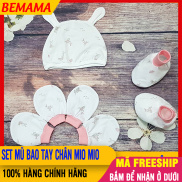 Set Mũ Bao Tay Chân MIO Đa Dạng Họa Tiết Cho Bé Co Dãn, Ngộ Nghĩnh