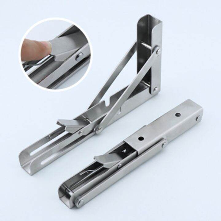 1pcs-folding-shelf-brackets-heavy-duty-stainless-steel-collapsible-shelf-bracket-for-table-work-space-saving-diy-bracket