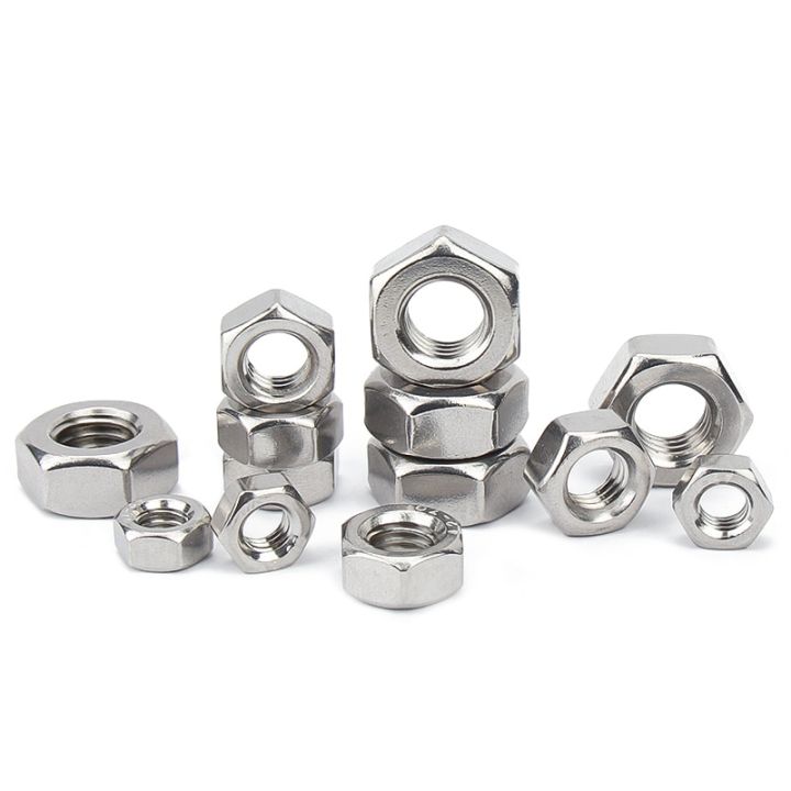 a2-304-stainless-steel-hex-nuts-m3-3mm-m4-4mm-m5-5mm-m6-6mm-m8-8mm-m10-10mm-m12-12mm-hexagon-locknut-nails-screws-fasteners