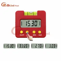 【No-profit】 Cottage Craft Inclinometer ดิจิตอลเอียงมุมกล่องไม้โปรแทรกเตอร์อิเล็กทรอนิกส์ Goniometer Inclinometro ระดับมุมแนวนอนไม้โปรแทรกเตอร์