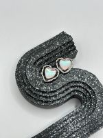 Mija - Hologram Heart Stud Earrings