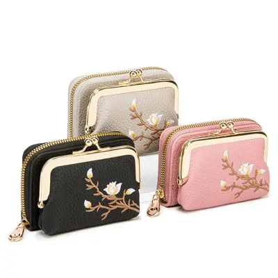 Rfid Wallet Women Clutch Wallets For Women Small Wallets For Women Hasp Closure Purses Female Short Wallets Floral Print Wallets Wallets For Women Small Size Wallet Womens Wallet Small