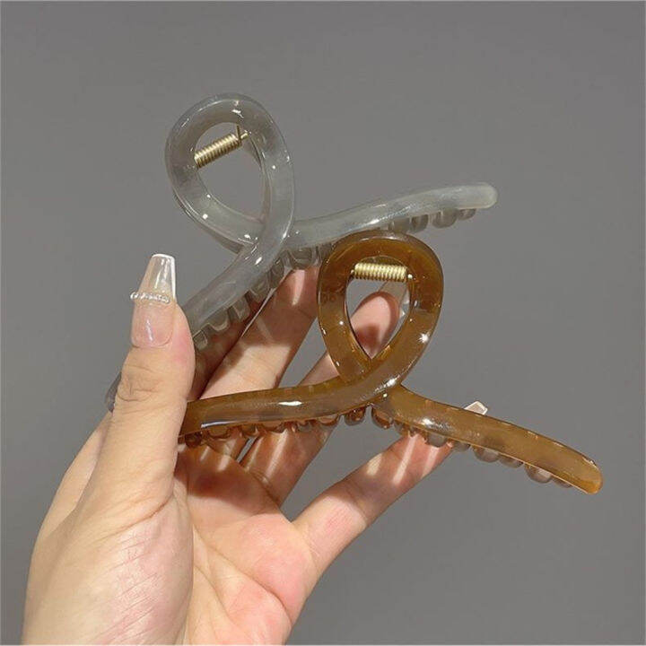 large-girl-transparent-women-coiled-acrylic-hairpin-hair-clip-hair-claw