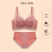 Bộ đồ lót nữ sexy Lyly Lorem BL151 viền lưới cách điệu đệm dày không vòng