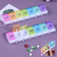 1PC Mini 7 Grids Pill Box Tablet Storage Box 7 Days Weekly Pills Box Tablet Holder Storage Case Health Care Medicines Container Medicine  First Aid St