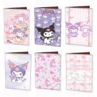 【อุปกรณ์เสริมหูกระต่าย】 Sanrio ซองใส่หนังสือเดินทางเฮลโลคิตตี้เมโลดี้พิมพ์ลายการ์ตูนเคสพียูป้องกันแบบพกพากระเป๋าเก็บบัตรแสดงบัตรประจำตัวสำหรับเดินทาง