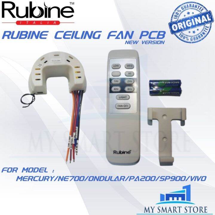 {LAZ}Rubine Ceiling Fan Pcb Board And Remote Control Set For PA200/VIVO