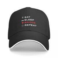 FWOK Eat. Sleep. Bridge. Repeat. For duplicate bridge players Cap Baseball Cap Ball cap Winter man cap Womens