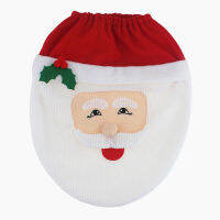 ฝารองนั่งชักโครก Santa Claus Christmas Toilet Lid Decor ห้องอาบน้ำ Toilet Pedestal Stool Toilet Lid Decoration Toilet Accessories