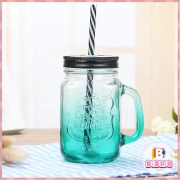 Glass Straw for Beer Can Glass and Jar Mugs Aesthetic Reusable