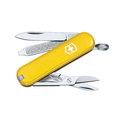 Victorinox มีดพับ Swiss Army Knives (S), Classic SD, Yellow ( 0.6223.8 )