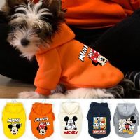 Disney Autumn Pet Dog Clothes Mickey Minnie Dogs Hoodies Coats French Bulldog For Puppy Medium Large Dogs Cats Sweatshirt Perro Clothing Shoes Accesso