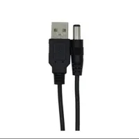 LBSC USB to 5.5 mm/2.1 mm 5 Volt DC Barrel Jack Power Cable - 1M