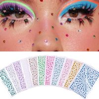 hot！【DT】◕  Face Jewelry Sticker Kids Makeup Rhinestone Temporary Fake