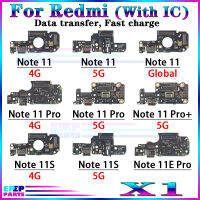 1 ชิ้น USB Charger พอร์ตแจ็ค Dock Connector สายเคเบิล Flex สำหรับ Xiaomi Redmi หมายเหตุ 11 11E 11S Pro + 4G 5G Global ชาร์จโมดูลบอร์ด-xmdjvhsdkf