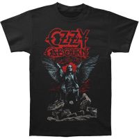 2023 newozzy osbourne band เสื้อยืด angel wristwatch เสื้อยืดสีดำ