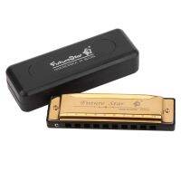 Harmonica 10 Holes Harp C Tone Diatonic Harp Key C Blues Jazz Band Mouth Organ Harp Early Education Baby Music Sense Training