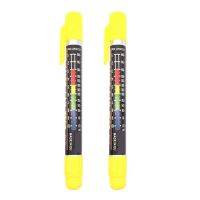 2 PCS Car Paint Thickness Tester Gauge Magnetic Tip Scale Indicate 1cm Coating Thickness Test Pen for Car Tool Crash Checking Meter