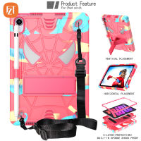 FZT Casing Tablet สำหรับ iPad Mini 6 8.3 "(2021) / A2568 Spider แบบนิ่ม TPU + PC 2 In 1ซิลิโคนฝาครอบในตัวคลิปหนีบสายเคเบิลและ Tali Bahu