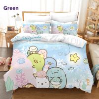 【hot】ﺴ✱ Sumikko Gurashi All Set 3 Piece Comforter Bed Duvet Cover King Textile