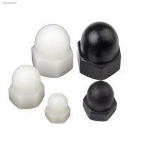 ❉✷☾ 10-50PCS M3 M4 M5 M6 M8 m10 m12 Black And White Nylon Nut Plastic Cap Nuts Decorative Acorn Nut