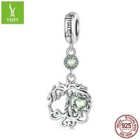 [COD] Ziyun new s925 silver tree of life pendant warm family diy bracelet beaded accessories BSC750