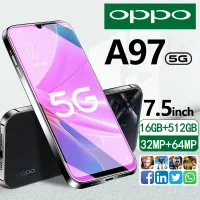 【รับประกัน1ปี】ใหม่ ของแท้ OPP0 A97 5G 7.5นิ้ว โทรศัพท์มือถือ รองรับ2ซิม Smartphone 4G/5G โทรศัพท์สมา แรม16GB รอม512GB โทรศัพท์ถูกๆ Android12.0 โทรศัพท์ Mobile phone ส่งฟรี มือถือราคาถูกๆ โทรศัพท์สำห รับเล่นเกม โทรศัพท์ ถูกๆ ดี A96 5G มือถือ โทรศัพท์ถูกๆดี