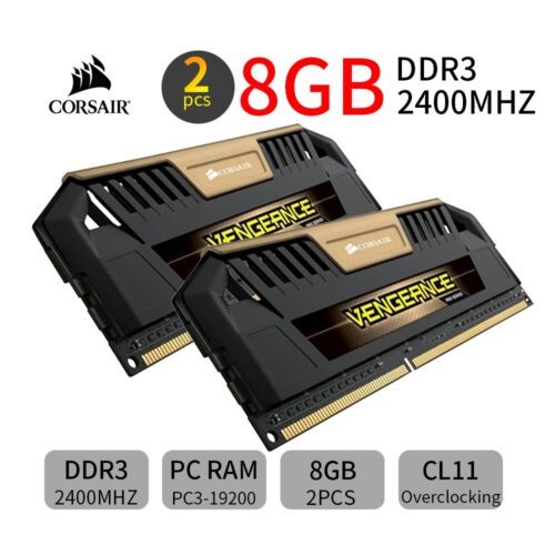 fond cirkulation Berettigelse New For Corsair VENGEANCE Pro 16GB 2x 8GB DDR3 OC 2400MHz PC3-19200U Gold  DIMM Desktop PC RAM Memory | Lazada Singapore