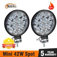 【cw】 OKEEN 42W led bar off road led headlights 12V led work lights for tractors barra led Light bar 4x4 ATV UTV Truck Tractor 【hot】