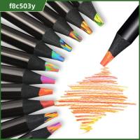 F8C503Y 8/12Colors 8/12สี ดินสอสีสำหรับรถยนต์ เครื่องเขียนสเตชันเนอรี ไม้สีดำ ดินสอแกนสีรุ้ง ที่มีคุณภาพสูง สีไล่ระดับสี ดินสอเขียนสี โรงเรียนออฟฟิศออฟฟิศ