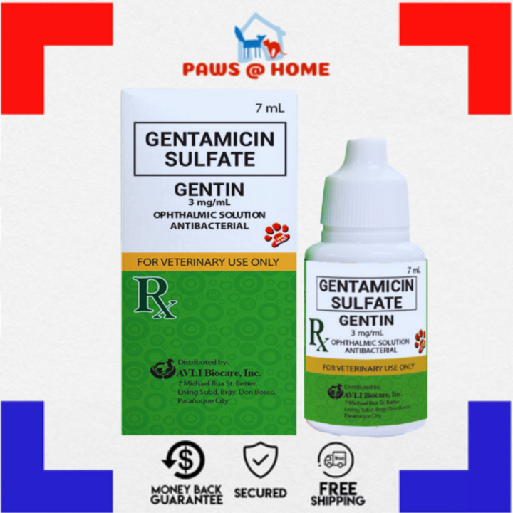 Gentin Gentamicin Sulfate Eye Drop For Dog & Cat 7ml Lazada PH