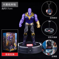 2023 Marvel ชุดสไปเดอร์แมนของแท้ไอรอนแมนธอร์แบล็คแพนเทอร์ทีมสหรัฐฯพร้อมฐานเรืองแสง