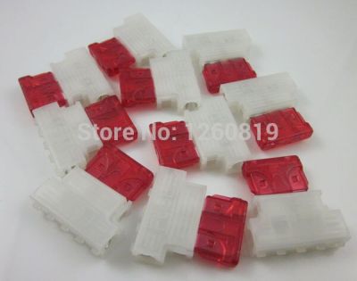 10pcs Auto Standard Middle Fuse Holder + 10A fuse for Car Boat Truck ATC/ATO Blade for Car Boat new Fuses Accessories