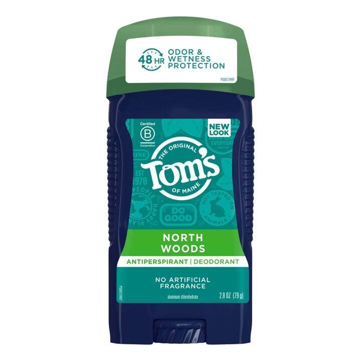 Tom’s of Maine Antiperspirant Deodorant, 48HR Odor & Wetness Protection ...