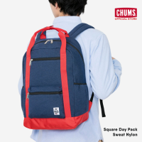 Square Day Pack Sweat Nylon / กระเป๋าเป้สะพายหลัง ผ้า Sweat Nylon กระเป๋าเป้ แบรนด์ชัมส์ CHUMS เป้สะพายหลัง กิจกรรม Outdoor กระเป๋านักเรียน กระเป๋าทำงาน