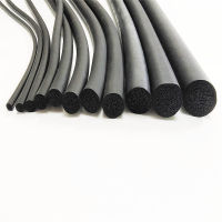 【2023】Length 1-5m diameter 2-10mm round EPDM rubber foaming sealing strip O type penetrating car door soundproof sealing strip