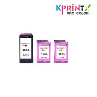 【Thriving】 1BK + 2สีเข้ากันได้กับหมึก Hp46สำหรับ46xl DeskJet 2020HC 2520HC 2025HC 2029 2529เครื่องพิมพ์ CZ637A 4729