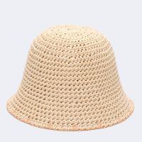 【YD】 2023 NEW Breathable knitted bucket hat for women linen fisherman Temperament sunshade basin caps  beach