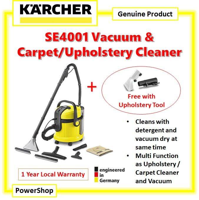 Karcher SE4001 Carpet, Upholstery and Vacuum Cleaner 3in1, SE 4001