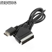 【】 Gadgets Sense สายเคเบิล FZQWEG RGB SCART 1.8เมตร/6ft AV สำหรับคอนโซลเกมสาย PS3 PS2