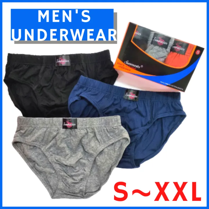 Men's Underwear 100% Cotton Mini Brief (3 Pieces) S M 5 | Spender ...