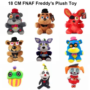 FNAF Stuffed Plush Toys Freddy Fazbear Bear Foxy Rabbit Bonnie Chica Peluche  Juguetes 5 Nights At