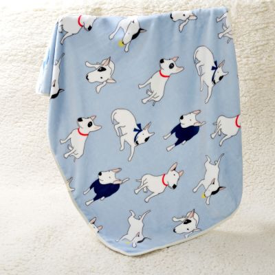 [pets baby] 100X75CmWarm Pet Bed Mat CoverCat Dog FlannelTerrier พิมพ์ผ้าห่มนุ่มสำหรับสุนัขขนาดกลางขนาดเล็ก