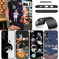 SFG85 Space Astronaut Moon Stars อ่อนนุ่ม High Quality ซิลิโคน TPU Phone เคสโทรศัพท์ ปก หรับ Huawei Nova 7 SE 5T 4E 3i 3 2i 2 Mate 20 10 Pro Lite Honor 20 8x