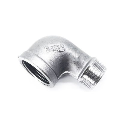 3/8 quot; 1/2 quot; 3/4 quot; 1 quot; BSP Female To Male Thread 304 Stainless Steel 90 Degree Elbow Pipe Fitting Connector Reducer Coupler Adapter