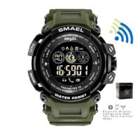 SMAEL นาฬิกาข้อมือผู้ชาย Blutooth Sport Digital LED รุ่น SM8018B NEW พร้อมกล่องเหล็ก Smael